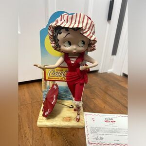 Betty Boop 2000 Danbury Mint COA Coca Cola Coke Figures with COA